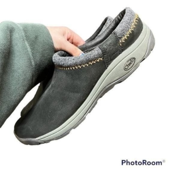 Chaco Zealander Mens Slip On Flat Clog Size 14 Black - Picture 7 of 9